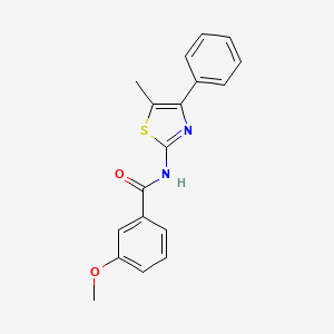 3-methoxy-N-(5-methyl-4-phenyl-1,3-thiazol-2-yl)benzamide
