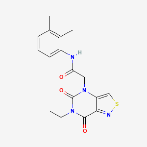 molecular formula C18H20N4O3S B2630763 N-(2,3-dimethylphenyl)-2-(6-isopropyl-5,7-dioxo-6,7-dihydroisothiazolo[4,3-d]pyrimidin-4(5H)-yl)acetamide CAS No. 1251703-87-3