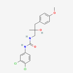 molecular formula C18H20Cl2N2O3 B2630768 1-(3,4-Dichlorophenyl)-3-(2-hydroxy-3-(4-methoxyphenyl)-2-methylpropyl)urea CAS No. 1396873-88-3