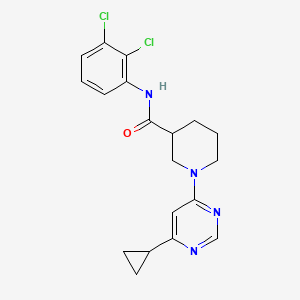 molecular formula C19H20Cl2N4O B2630771 1-(6-cyclopropylpyrimidin-4-yl)-N-(2,3-dichlorophenyl)piperidine-3-carboxamide CAS No. 1788674-14-5