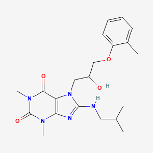 7-(2-hydroxy-3-(o-tolyloxy)propyl)-8-(isobutylamino)-1,3-dimethyl-1H-purine-2,6(3H,7H)-dione