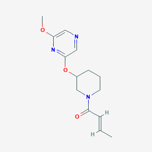 (E)-1-(3-((6-methoxypyrazin-2-yl)oxy)piperidin-1-yl)but-2-en-1-one