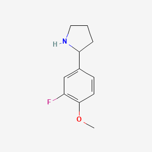 2-(3-Fluoro-4-methoxyphenyl)pyrrolidine