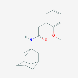 molecular formula C19H25NO2 B263080 N-(1-adamantyl)-2-(2-methoxyphenyl)acetamide 