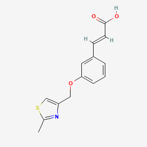 (2E)-3-{3-[(2-methyl-1,3-thiazol-4-yl)methoxy]phenyl}acrylic acid