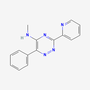 molecular formula C15H13N5 B2630823 N-甲基-6-苯基-3-(2-吡啶基)-1,2,4-三嗪-5-胺 CAS No. 866051-75-4