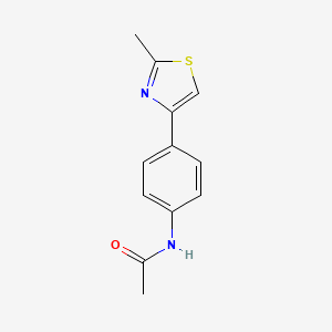 molecular formula C12H12N2OS B2630824 N-[4-(2-甲基-1,3-噻唑-4-基)苯基]乙酰胺 CAS No. 65321-91-7
