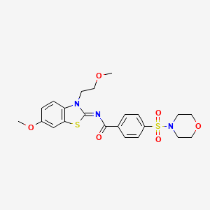 (Z)-N-(6-methoxy-3-(2-methoxyethyl)benzo[d]thiazol-2(3H)-ylidene)-4-(morpholinosulfonyl)benzamide