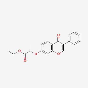 Ethyl 2-[(4-oxo-3-phenyl-4H-chromen-7-yl)oxy]propionate