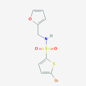 molecular formula C9H8BrNO3S2 B263084 5-bromo-N-(2-furylmethyl)-2-thiophenesulfonamide 