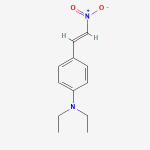 molecular formula C12H16N2O2 B2630848 N,N-Diethyl-4-[(E)-2-nitroethenyl]aniline CAS No. 147764-76-9; 64462-51-7