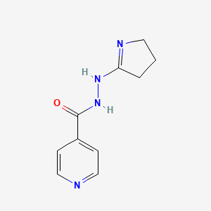 molecular formula C10H12N4O B2630849 N'-(3,4-dihydro-2H-pyrrol-5-yl)pyridine-4-carbohydrazide CAS No. 99069-50-8