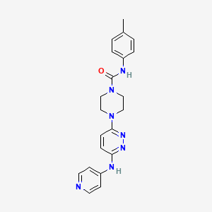 4-(6-(pyridin-4-ylamino)pyridazin-3-yl)-N-(p-tolyl)piperazine-1-carboxamide