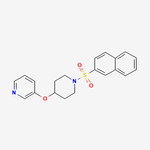 3-((1-(Naphthalen-2-ylsulfonyl)piperidin-4-yl)oxy)pyridine