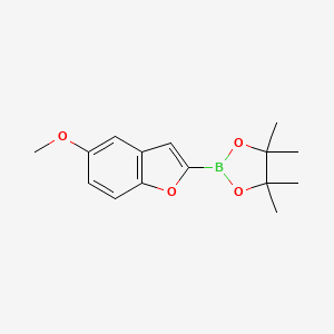 molecular formula C15H19BO4 B2630863 5-Methoxybenzofuran-2-boronic acid pinacol ester CAS No. 2096339-13-6