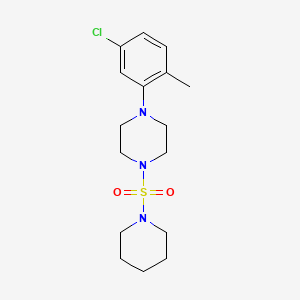 molecular formula C16H24ClN3O2S B2630874 1-(5-CHLORO-2-METHYLPHENYL)-4-(PIPERIDINE-1-SULFONYL)PIPERAZINE CAS No. 701947-79-7