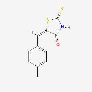 molecular formula C11H9NOS2 B2630888 (5E)-2-mercapto-5-(4-methylbenzylidene)-1,3-thiazol-4(5H)-one CAS No. 2360559-77-7