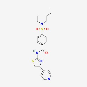B2630906 4-(N-butyl-N-ethylsulfamoyl)-N-(4-(pyridin-4-yl)thiazol-2-yl)benzamide CAS No. 500149-63-3