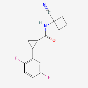 N-(1-Cyanocyclobutyl)-2-(2,5-difluorophenyl)cyclopropane-1-carboxamide