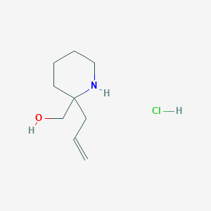 (2-Prop-2-enylpiperidin-2-yl)methanol;hydrochloride