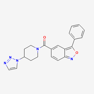 (4-(1H-1,2,3-triazol-1-yl)piperidin-1-yl)(3-phenylbenzo[c]isoxazol-5-yl)methanone
