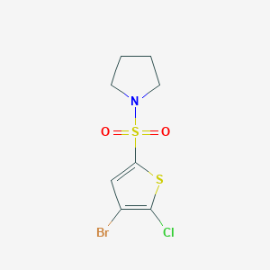 1-[(4-Bromo-5-chloro-2-thienyl)sulfonyl]pyrrolidine