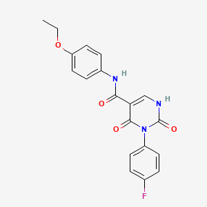 N-(4-ethoxyphenyl)-3-(4-fluorophenyl)-2,4-dioxo-1,2,3,4-tetrahydropyrimidine-5-carboxamide