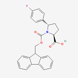 (2S,5S)-1-(9H-Fluoren-9-ylmethoxycarbonyl)-5-(4-fluorophenyl)pyrrolidine-2-carboxylic acid