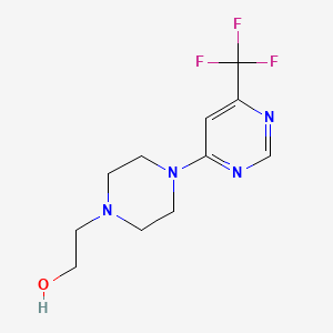 2-[4-[6-(Trifluoromethyl)pyrimidin-4-yl]piperazin-1-yl]ethanol