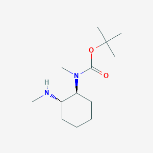 molecular formula C13H26N2O2 B2630940 Tert-butyl N-methyl-N-[(1S,2S)-2-(methylamino)cyclohexyl]carbamate CAS No. 2408391-96-6