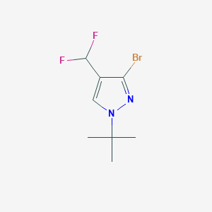 molecular formula C8H11BrF2N2 B2630947 3-Bromo-1-tert-butyl-4-(difluoromethyl)pyrazole CAS No. 2248367-02-2