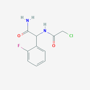 2-[(2-Chloroacetyl)amino]-2-(2-fluorophenyl)acetamide