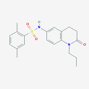 2,5-dimethyl-N-(2-oxo-1-propyl-1,2,3,4-tetrahydroquinolin-6-yl)benzenesulfonamide