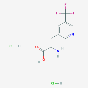 2-Amino-3-[5-(trifluoromethyl)pyridin-3-yl]propanoic acid;dihydrochloride