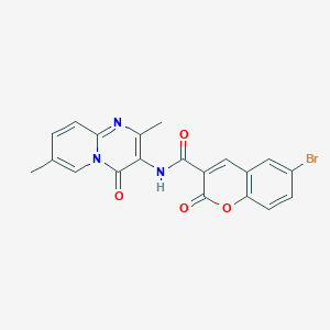 6-bromo-N-(2,7-dimethyl-4-oxo-4H-pyrido[1,2-a]pyrimidin-3-yl)-2-oxo-2H-chromene-3-carboxamide