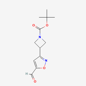 Tert-butyl 3-(5-formyl-1,2-oxazol-3-yl)azetidine-1-carboxylate