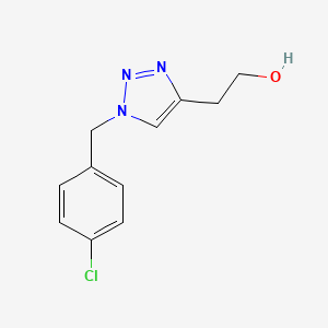 molecular formula C11H12ClN3O B2630987 2-(1-(4-chlorobenzyl)-1H-1,2,3-triazol-4-yl)ethan-1-ol CAS No. 1248684-74-3