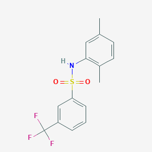 molecular formula C15H14F3NO2S B263099 N-(2,5-dimethylphenyl)-3-(trifluoromethyl)benzenesulfonamide 