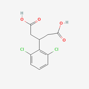 molecular formula C11H10Cl2O4 B2630991 3-(2,6-Dichlorophenyl)pentanedioic acid CAS No. 371981-21-4