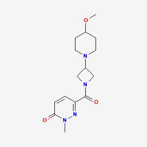 6-(3-(4-methoxypiperidin-1-yl)azetidine-1-carbonyl)-2-methylpyridazin-3(2H)-one
