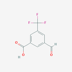molecular formula C9H5F3O3 B2630999 3-甲酰基-5-(三氟甲基)苯甲酸 CAS No. 604001-03-8