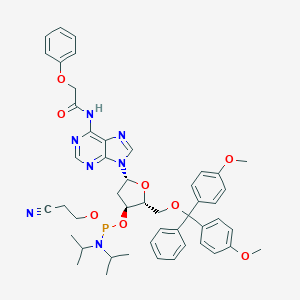 molecular formula C48H54N7O8P B026310 DMT-dA(tac) Phosphoramidite CAS No. 110543-74-3
