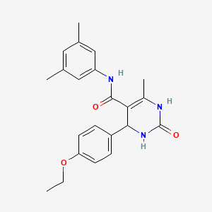 molecular formula C22H25N3O3 B2631000 N-(3,5-dimethylphenyl)-4-(4-ethoxyphenyl)-6-methyl-2-oxo-1,2,3,4-tetrahydropyrimidine-5-carboxamide CAS No. 537679-91-7