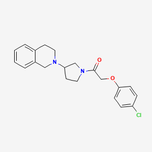 2-(4-chlorophenoxy)-1-(3-(3,4-dihydroisoquinolin-2(1H)-yl)pyrrolidin-1-yl)ethanone