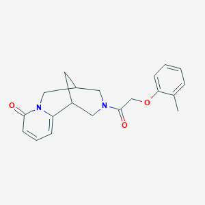 molecular formula C20H22N2O3 B2631011 11-[2-(2-methylphenoxy)acetyl]-7,11-diazatricyclo[7.3.1.0^{2,7}]trideca-2,4-dien-6-one CAS No. 1206990-94-4