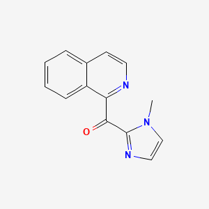 molecular formula C14H11N3O B2631015 1-[(1-甲基-1H-咪唑-2-基)羰基]异喹啉 CAS No. 1375474-53-5