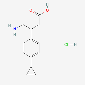 4-Amino-3-(4-cyclopropylphenyl)butanoic acid hydrochloride