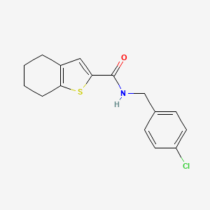 N-[(4-chlorophenyl)methyl]-4,5,6,7-tetrahydro-1-benzothiophene-2-carboxamide