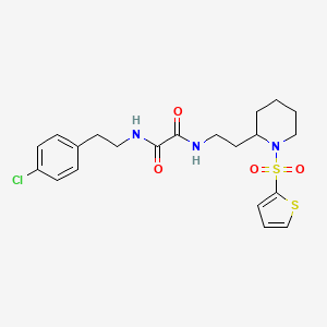 N1-(4-chlorophenethyl)-N2-(2-(1-(thiophen-2-ylsulfonyl)piperidin-2-yl)ethyl)oxalamide