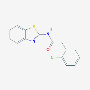 molecular formula C15H11ClN2OS B263109 N-(1,3-benzothiazol-2-yl)-2-(2-chlorophenyl)acetamide 